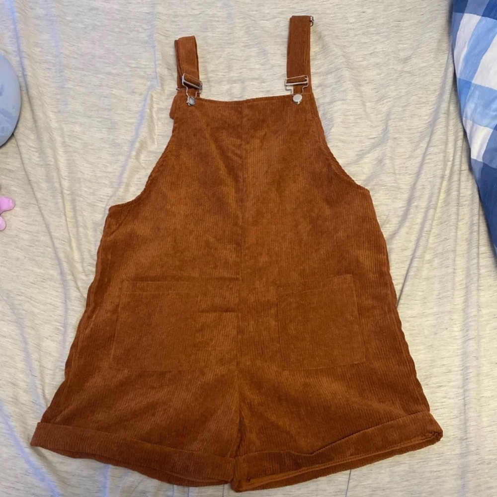 Brown Corduroy Overalls